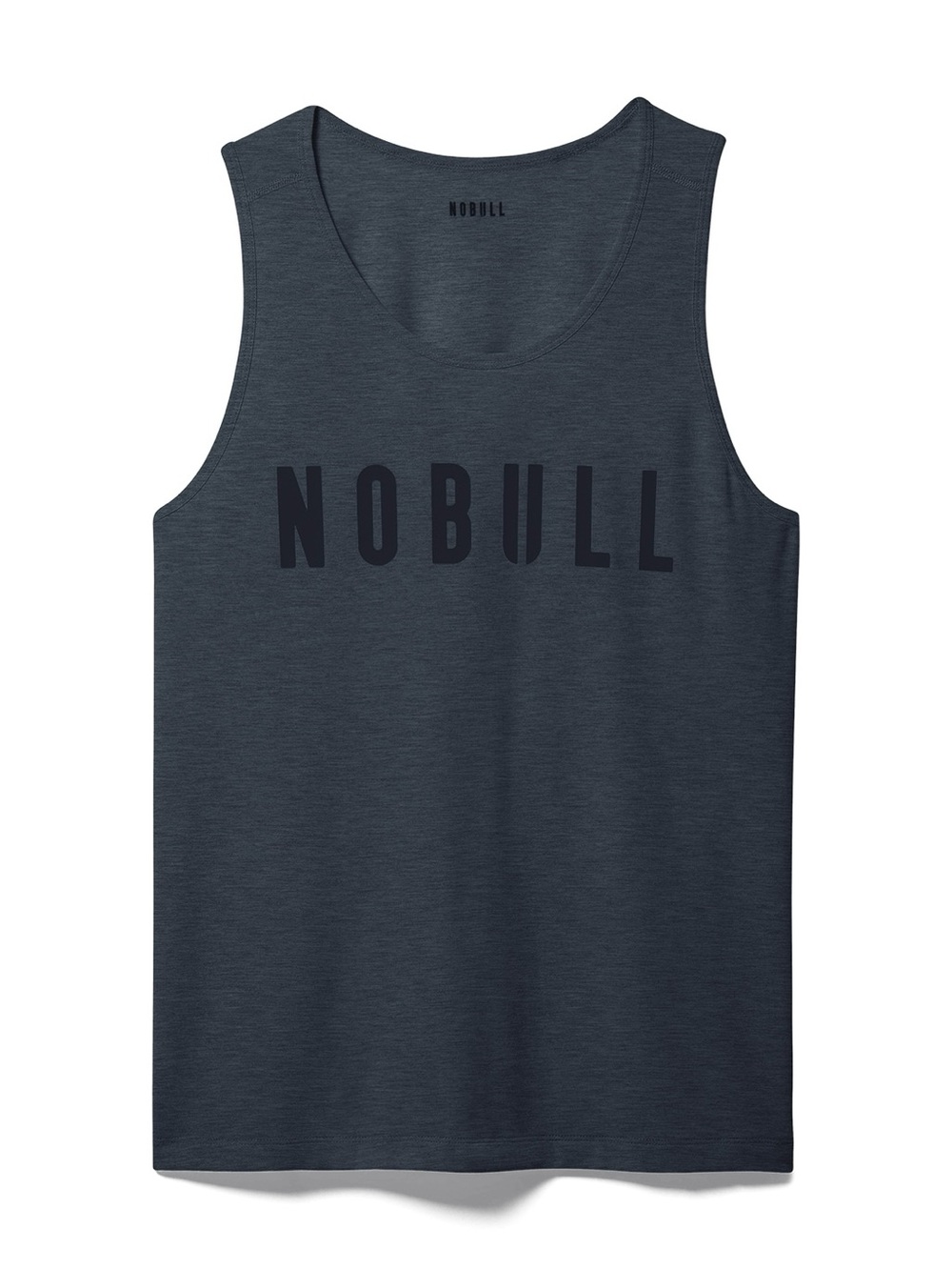 NOBULL Ultrasoft Workout Dark Grey Athletic Tank Top w Black Logo